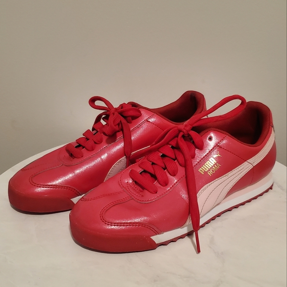 Puma Roma Glitter Trainer/Running Shoes (Size Women: 8.5; Size Girls: 6.5C)